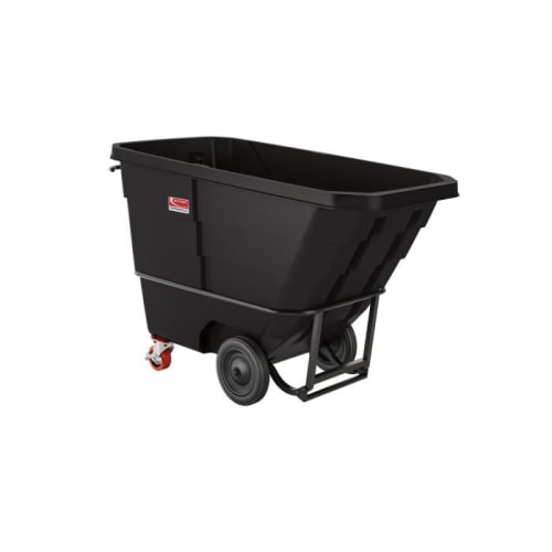 Suncast Commercial 1 Cubic Yard Standard Duty Tilt Truck, Black